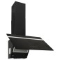 vidaXL Campana extractora pared acero y vidrio templado negro 60 cm vidaXL Campana extractora pared acero y vidrio templado negro 60 cm