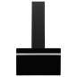 vidaXL Campana extractora pared acero y vidrio templado negro 60 cm vidaXL Campana extractora pared acero y vidrio templado negro 60 cm