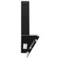 vidaXL Campana extractora pared acero y vidrio templado negro 60 cm vidaXL Campana extractora pared acero y vidrio templado negro 60 cm