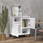 vidaXL Aparador de madera contrachapada blanco 60x35x70 cm
