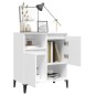 vidaXL Aparador de madera contrachapada blanco 60x35x70 cm