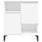 vidaXL Aparador de madera contrachapada blanco 60x35x70 cm