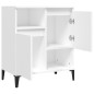 vidaXL Aparador de madera contrachapada blanco 60x35x70 cm