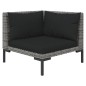 vidaXL Set sofás de jardín 8 pzas cojines ratán sintético gris oscuro vidaXL Set sofás de jardín 8 pzas cojines ratán sintético gris oscuro