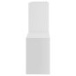 vidaXL Estantería de pared madera contrachapada blanco 100x18x53 cm