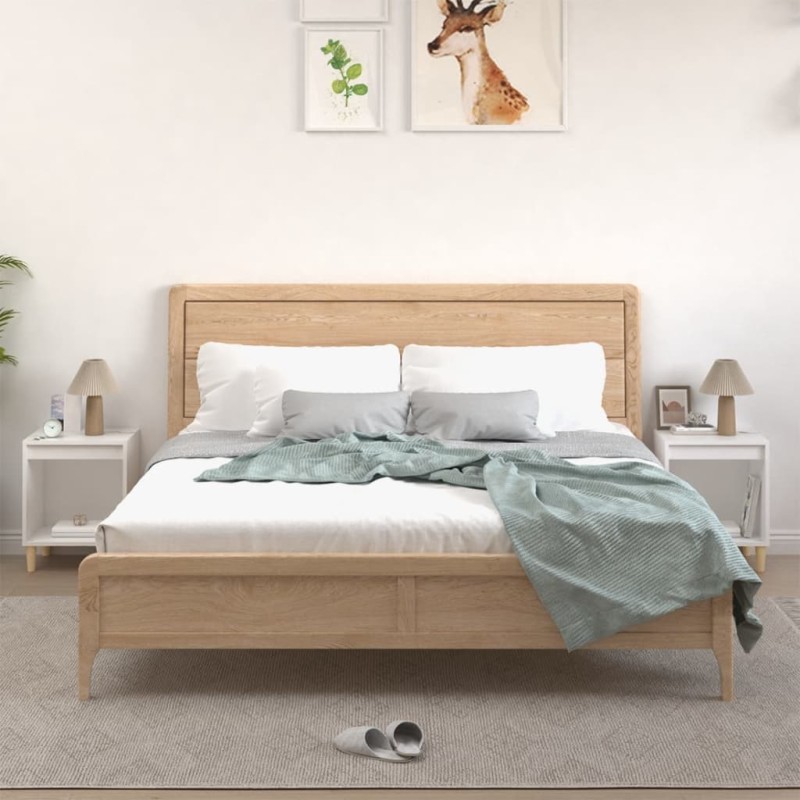 vidaXL Mesitas de noche 2 unidades color blanco 40x35x50 cm vidaXL Mesitas de noche 2 unidades color blanco 40x35x50 cm