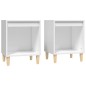 vidaXL Mesitas de noche 2 unidades color blanco 40x35x50 cm vidaXL Mesitas de noche 2 unidades color blanco 40x35x50 cm