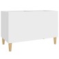 vidaXL Mueble para discos madera contrachapada blanco 74,5x38x48 cm vidaXL Mueble para discos madera contrachapada blanco 74,5x38x48 cm