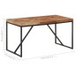 vidaXL Mesa de comedor de madera maciza de mango y acacia 140x70x76 cm vidaXL Mesa de comedor de madera maciza de mango y acacia 140x70x76 cm
