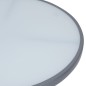 vidaXL Mesa de jardín acero y vidrio gris claro 80 cm vidaXL Mesa de jardín acero y vidrio gris claro 80 cm