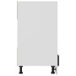 vidaXL Armario de horno de madera contrachapada negro 60x46x81,5 cm