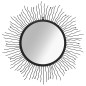 vidaXL Espejo de pared con forma de sol radiante 80 cm negro vidaXL Espejo de pared con forma de sol radiante 80 cm negro