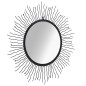 vidaXL Espejo de pared con forma de sol radiante 80 cm negro vidaXL Espejo de pared con forma de sol radiante 80 cm negro