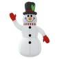 vidaXL Muñeco de nieve hinchable con LED 120 cm vidaXL Muñeco de nieve hinchable con LED 120 cm