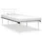 vidaXL Estructura de cama de metal blanco 90x200 cm