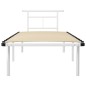 vidaXL Estructura de cama de metal blanco 90x200 cm