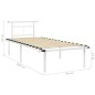 vidaXL Estructura de cama de metal blanco 90x200 cm