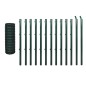 vidaXL Set de euro valla acero verde 25x1,2 m