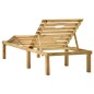 vidaXL Tumbona de jardín de madera de pino impregnada vidaXL Tumbona de jardín de madera de pino impregnada