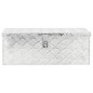 vidaXL Caja de almacenaje de aluminio plateado 70x31x27 cm vidaXL Caja de almacenaje de aluminio plateado 70x31x27 cm