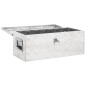 vidaXL Caja de almacenaje de aluminio plateado 70x31x27 cm vidaXL Caja de almacenaje de aluminio plateado 70x31x27 cm