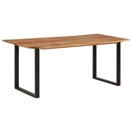 vidaXL Mesa de comedor de madera maciza de acacia 180x90x76 cm