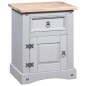 vidaXL Mesita de noche Corona Range pino mexicano gris 53x39x66 cm vidaXL Mesita de noche Corona Range pino mexicano gris 53x39x66 cm