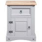 vidaXL Mesita de noche Corona Range pino mexicano gris 53x39x66 cm vidaXL Mesita de noche Corona Range pino mexicano gris 53x39x66 cm