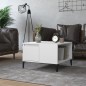 vidaXL Mesa de centro madera contrachapada blanco 55x55x36,5 cm vidaXL Mesa de centro madera contrachapada blanco 55x55x36,5 cm