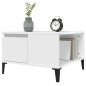 vidaXL Mesa de centro madera contrachapada blanco 55x55x36,5 cm vidaXL Mesa de centro madera contrachapada blanco 55x55x36,5 cm