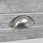 vidaXL Mesita de noche con 1 cajón gris y blanca vidaXL Mesita de noche con 1 cajón gris y blanca