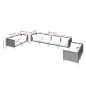 vidaXL Set sofás de jardín 8 pzas cojines ratán sintético gris oscuro vidaXL Set sofás de jardín 8 pzas cojines ratán sintético gris oscuro