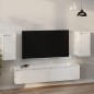 vidaXL Armario de pared 2 uds madera maciza de pino blanco 30x30x60 cm vidaXL Armario de pared 2 uds madera maciza de pino blanco 30x30x60 cm