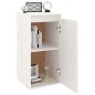 vidaXL Armario de pared 2 uds madera maciza de pino blanco 30x30x60 cm vidaXL Armario de pared 2 uds madera maciza de pino blanco 30x30x60 cm