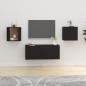 vidaXL Muebles para TV de pared 2 uds negro 40x34,5x40 cm vidaXL Muebles para TV de pared 2 uds negro 40x34,5x40 cm