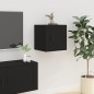 vidaXL Muebles para TV de pared 2 uds negro 40x34,5x40 cm vidaXL Muebles para TV de pared 2 uds negro 40x34,5x40 cm