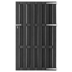 vidaXL Puerta de jardín de WPC gris 100x180 cm
