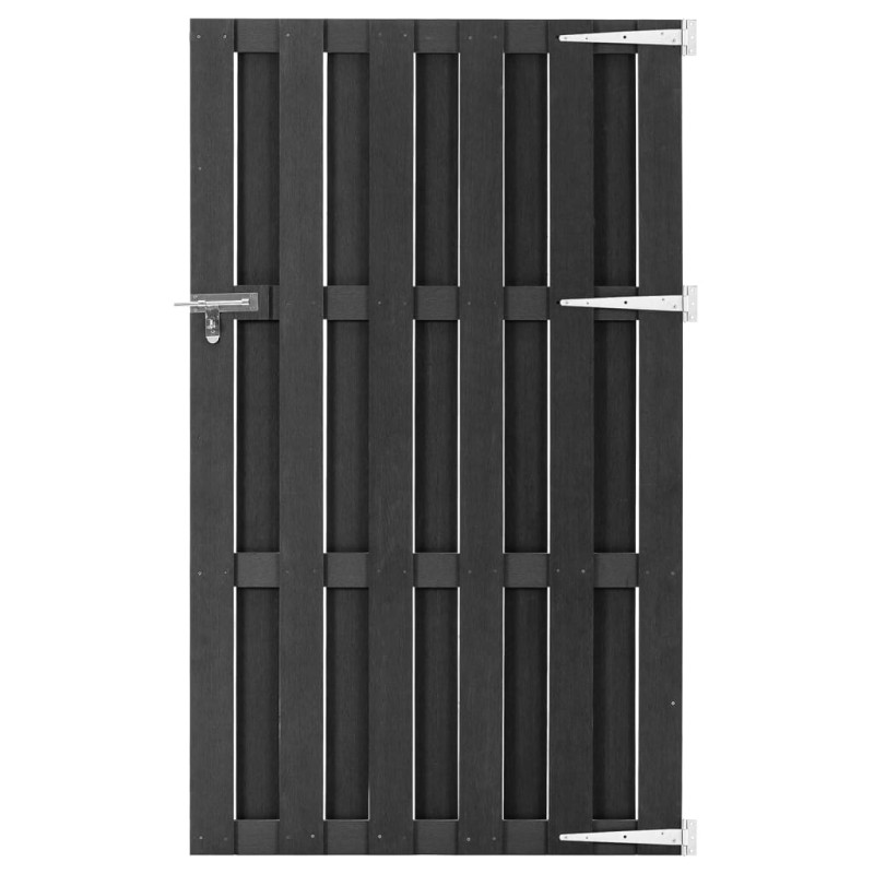 vidaXL Puerta de jardín de WPC gris 100x180 cm vidaXL Puerta de jardín de WPC gris 100x180 cm