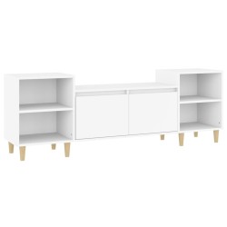 vidaXL Mueble para TV madera contrachapada blanco 160x35x55 cm