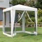 vidaXL Carpa para celebraciones con 4 paredes de malla blanco 2x2 m vidaXL Carpa para celebraciones con 4 paredes de malla blanco 2x2 m