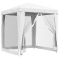 vidaXL Carpa para celebraciones con 4 paredes de malla blanco 2x2 m vidaXL Carpa para celebraciones con 4 paredes de malla blanco 2x2 m