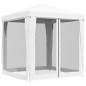 vidaXL Carpa para celebraciones con 4 paredes de malla blanco 2x2 m vidaXL Carpa para celebraciones con 4 paredes de malla blanco 2x2 m