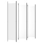 vidaXL Biombo divisor de 6 paneles de tela blanco 300x220 cm vidaXL Biombo divisor de 6 paneles de tela blanco 300x220 cm