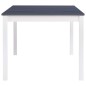 vidaXL Mesa de comedor de madera de pino blanco y gris 180x90x73 cm vidaXL Mesa de comedor de madera de pino blanco y gris 180x90x73 cm