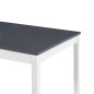 vidaXL Mesa de comedor de madera de pino blanco y gris 180x90x73 cm vidaXL Mesa de comedor de madera de pino blanco y gris 180x90x73 cm