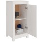 vidaXL Aparador de madera maciza de pino blanco 40x35x80 cm