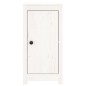 vidaXL Aparador de madera maciza de pino blanco 40x35x80 cm
