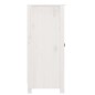 vidaXL Aparador de madera maciza de pino blanco 40x35x80 cm