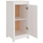vidaXL Aparador de madera maciza de pino blanco 40x35x80 cm