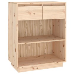 vidaXL Mesa consola de madera maciza de pino 60x34x75 cm